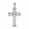 De-Ani Sterling Silver with Endcaps and X-Center Latin Cross Pendant