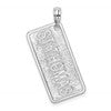 De-Ani Sterling Silver Rhodium-Plated St. Thomas License Plate Pendant