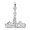 De-Ani Sterling Silver Rhodium-Plated Sanibel Island Lighthouse Pendant