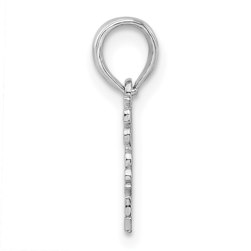De-Ani Sterling Silver Rhodium-Plated Polished DADDYS LITTLE GIRL Pendant