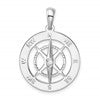 De-Ani Sterling Silver Rhodium-Plated Moveable Needle Compass Pendant
