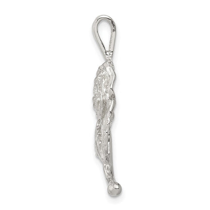 Sterling Silver Rose Pendant