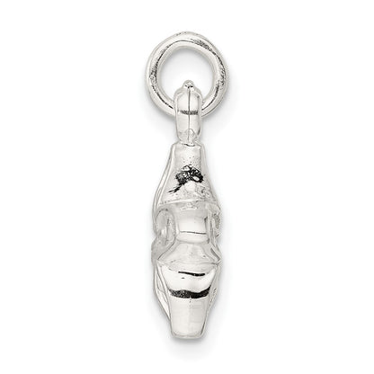 Sterling Silver Puffed Flower Charm
