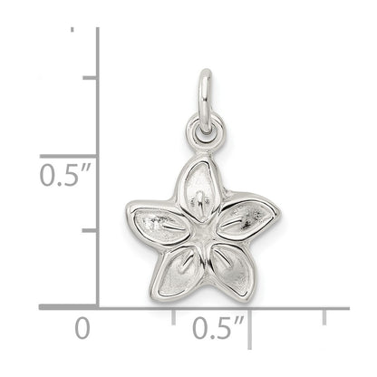 Sterling Silver Puffed Flower Charm