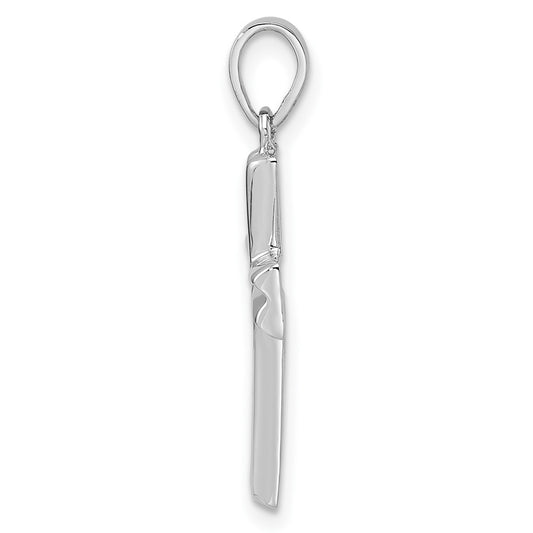 Sterling Silver RH Polished Cross Pendant