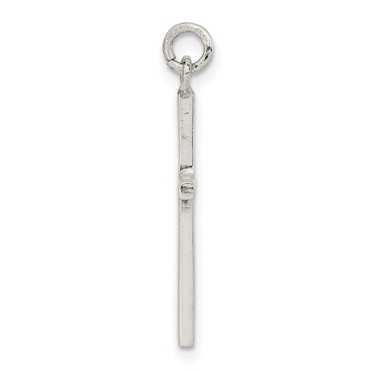 Sterling Silver Polished Cross Pendant