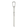 Sterling Silver Polished w/Lines Latin Cross Pendant