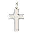 Sterling Silver Polished w/Lines Latin Cross Pendant