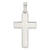 Sterling Silver Polished w/Lines Latin Cross Pendant