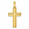 Sterling Silver Polished w/Lines Latin Cross Pendant