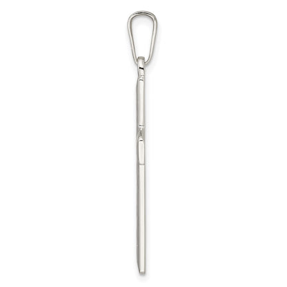 Sterling Silver Diamond-cut Latin Cross Pendant