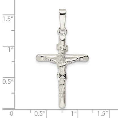 Sterling Silver Polished Crucifix Pendant