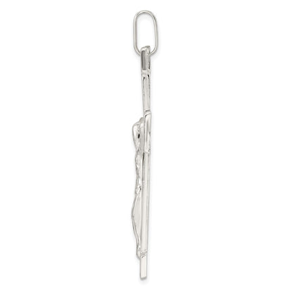 Sterling Silver Polished Crucifix Pendant