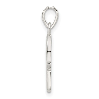 Sterling Silver Polished Chamseh w/Star of David Pendant
