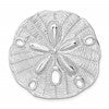 De-Ani Sterling Silver Rhodium-Plated Polished and Textured Large Sand Dollar Slide
