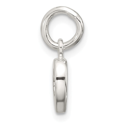 Sterling Silver Polished Open Heart Pendant