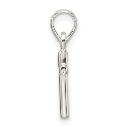 Sterling Silver Polished Cross Pendant