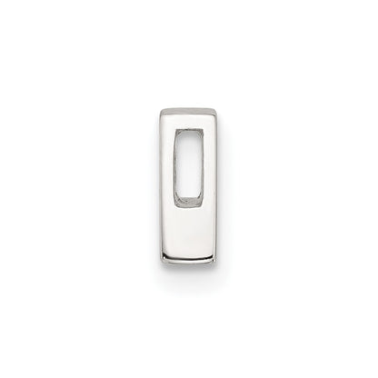 Sterling Silver E-coated Letter A Slide Charm