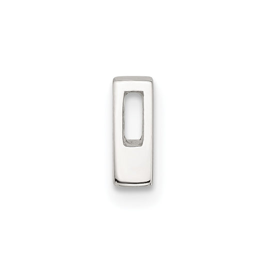 Sterling Silver E-coated Letter A Slide Charm