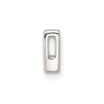Sterling Silver E-coated Letter B Slide Charm