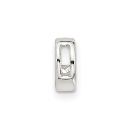 Sterling Silver E-coated Letter C Slide Charm