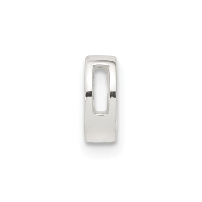 Sterling Silver E-coated Letter G Slide Charm