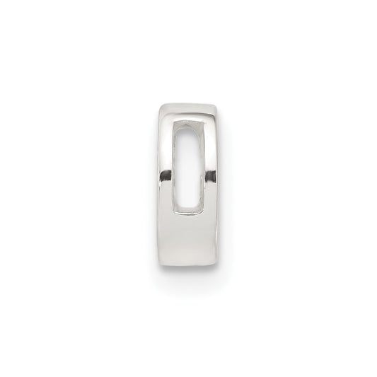 Sterling Silver E-coated Letter G Slide Charm