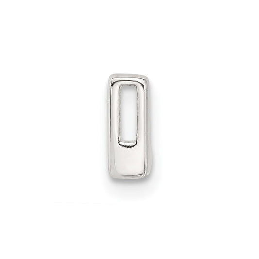 Sterling Silver E-coated Letter L Slide Charm