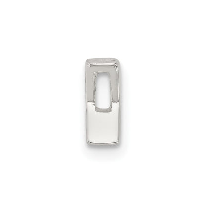 Sterling Silver E-coated Letter X Slide Charm