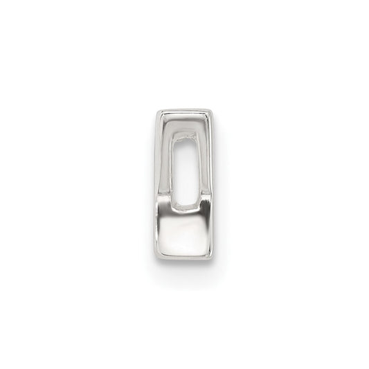 Sterling Silver E-coated Letter Y Slide Charm
