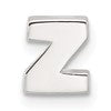 Sterling Silver E-coated Letter Z Slide Charm