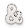 Sterling Silver E-coated Ampersand AND & Symbol Slide Charm