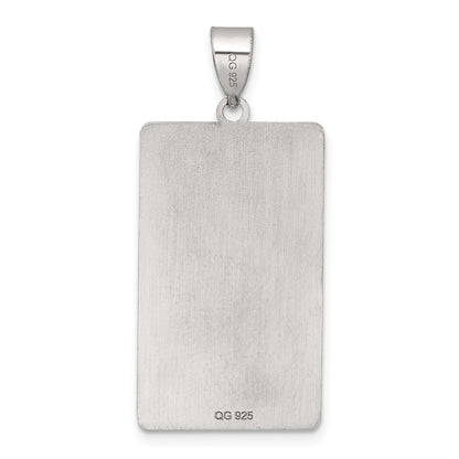 Sterling Silver The Emperor Tarot Card Pendant