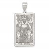 Sterling Silver The Devil Tarot Card Pendant
