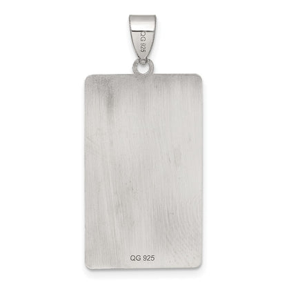 Sterling Silver The Tower Tarot Card Pendant
