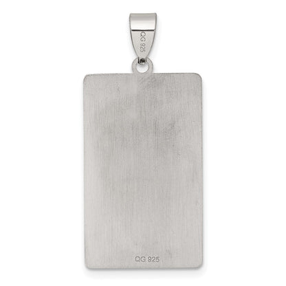 Sterling Silver The Moon Tarot Card Pendant