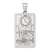 Sterling Silver The Moon Tarot Card Pendant