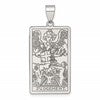 Sterling Silver Judgement Tarot Card Pendant