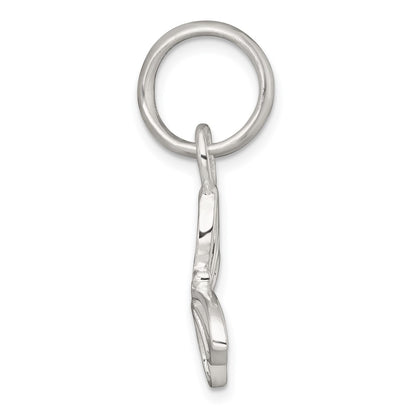 Sterling Silver Polished Cut-out Butterfly Pendant