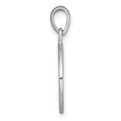 Sterling Silver Polished Black Enamel EVERY DAY IS A GIFT FROM GOD Cut Out Cross Disc Pendant