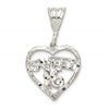 Sterling Silver HEART SWEET 16 Charm