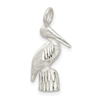 Sterling Silver Rhodium-plated On Graduation Day Disc Charm