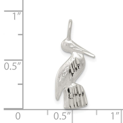 Sterling Silver Rhodium-plated On Graduation Day Disc Charm