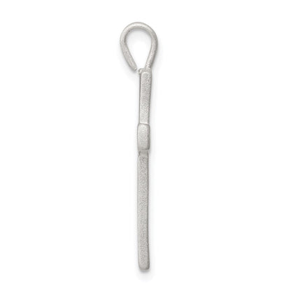 Sterling Silver Diamond-cut Cross Pendant