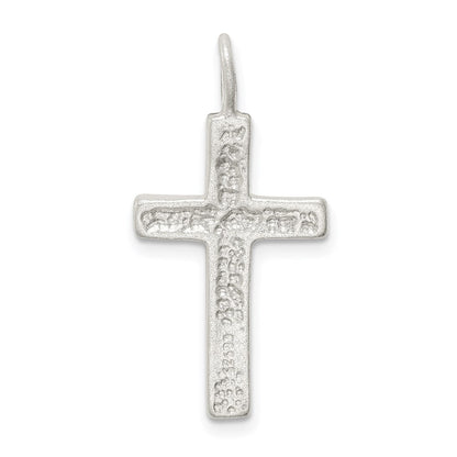 Sterling Silver Diamond-cut Cross Pendant