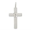 Sterling Silver Diamond-cut Cross Pendant