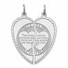 Sterling Silver Rhodium-plated Breakapart Mizpah Charm