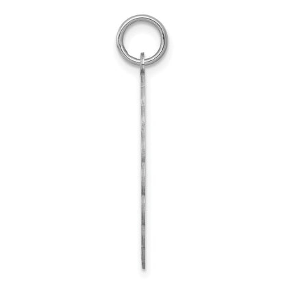 Sterling Silver Rhodium-plated Happy Anniversary Disc Charm