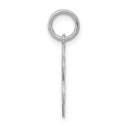 Sterling Silver Rhodium-plated Happy Birthday Disc Charm