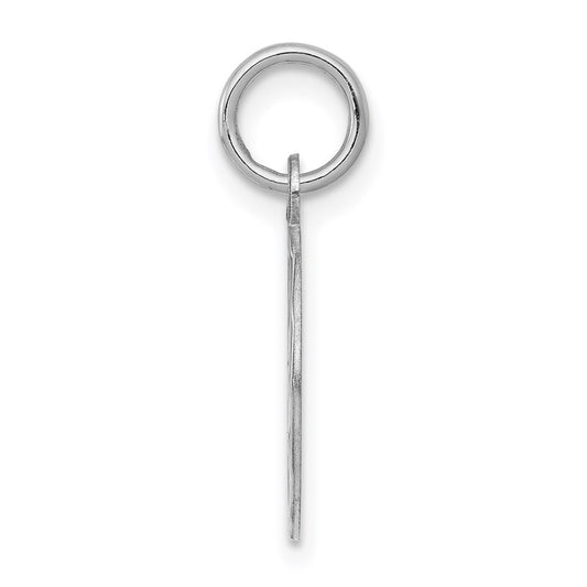Sterling Silver Rhodium-plated Happy Birthday Disc Charm